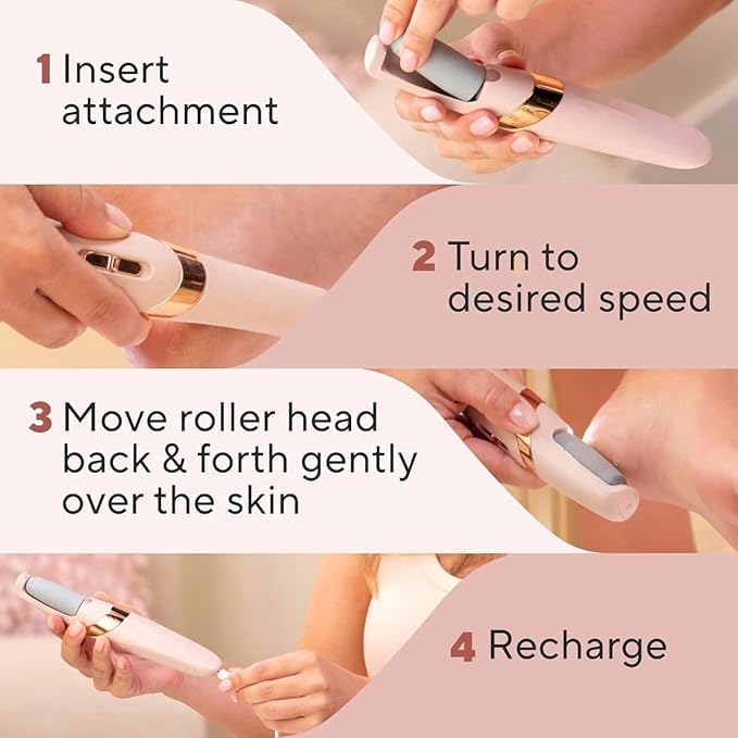 Flawless Pedi Electronic Pedicure Tool (Dead Skin & Callus Remover Perfect Electronic Dry Foot)