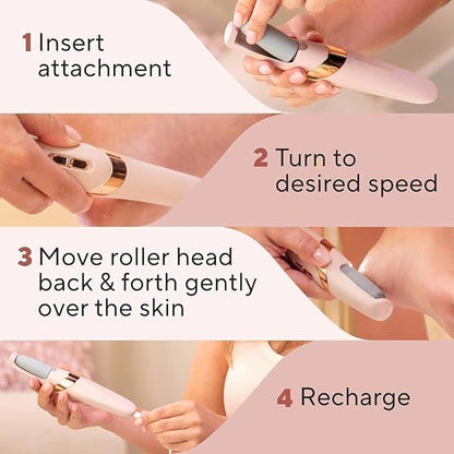 Flawless Pedi Electronic Pedicure Tool (Dead Skin & Callus Remover Perfect Electronic Dry Foot)