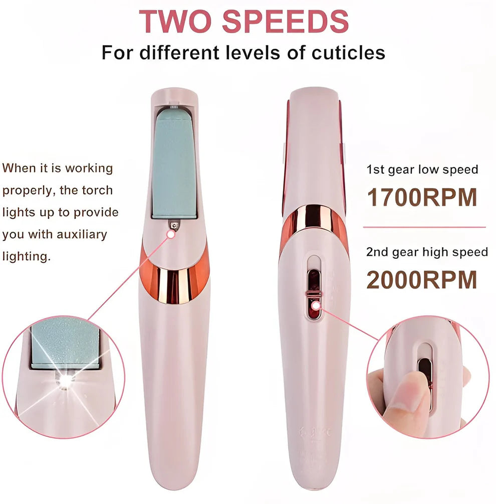 Flawless Pedi Electronic Pedicure Tool (Dead Skin & Callus Remover Perfect Electronic Dry Foot)
