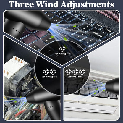90000RPM Wireless Hand Mini Violence Fan Turbo Jet Blower 4000mah*3 Compressed Cordless Electric air duster